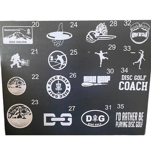 Disc Golf Vinyl Decals Stickers Car Truck RV Window Multiple Styles To CHOOSE - Picture 2 of 4